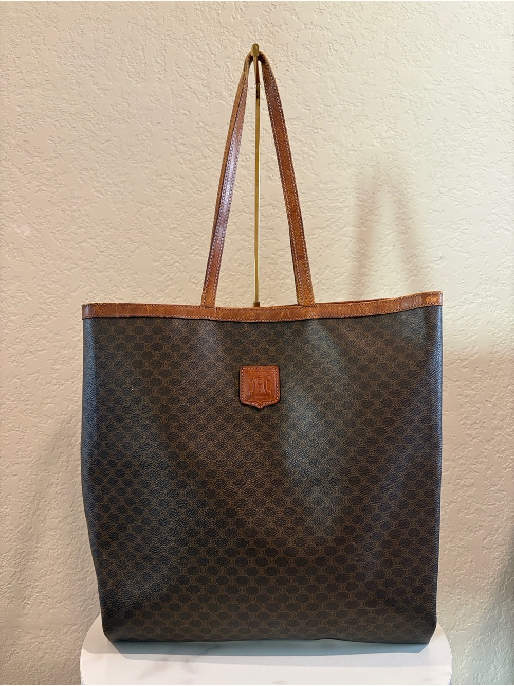 Celine Macadam Leather
Brown Tote Bag